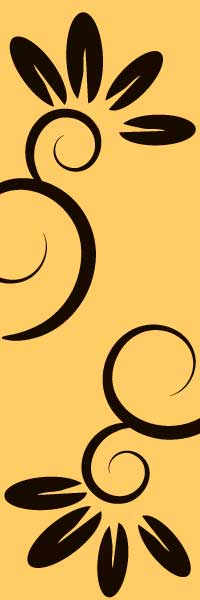 Spiral pattern with leaves